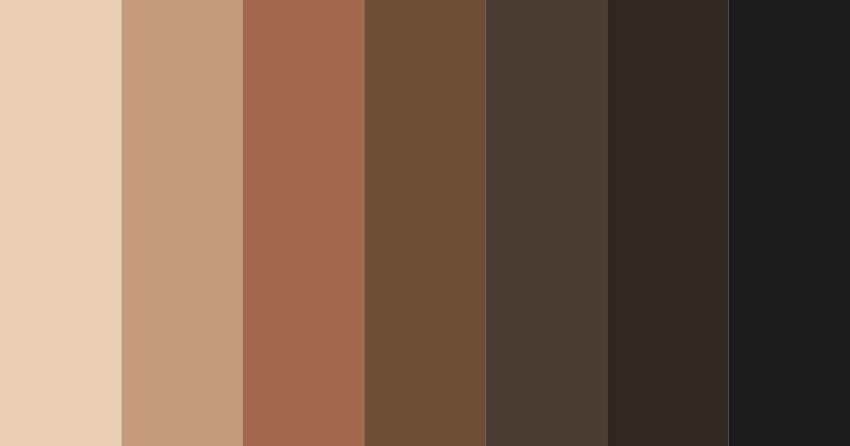 Download dark brown gothic color palette PNG image (landscape)