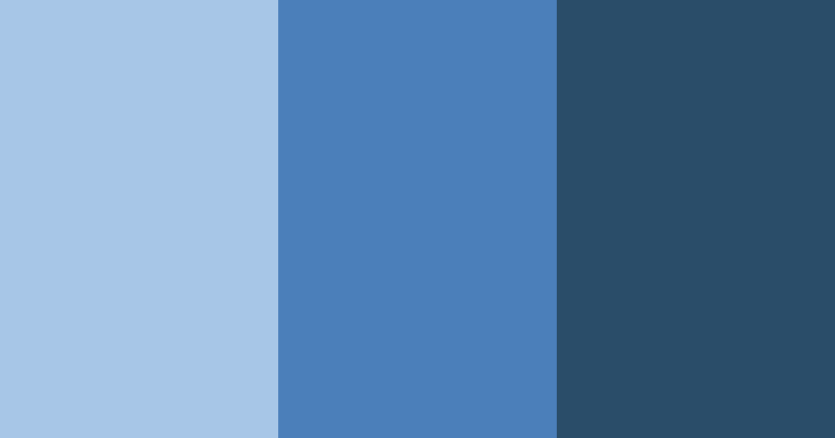 Download blue damask color palette PNG image (landscape)