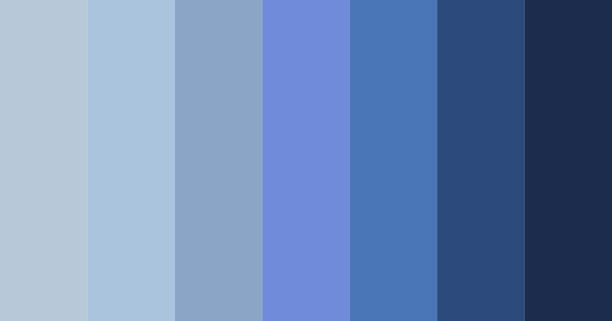 Download blue damask color palette PNG image (landscape)