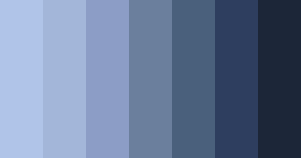 Download cerulean tapestry color palette PNG image (landscape)