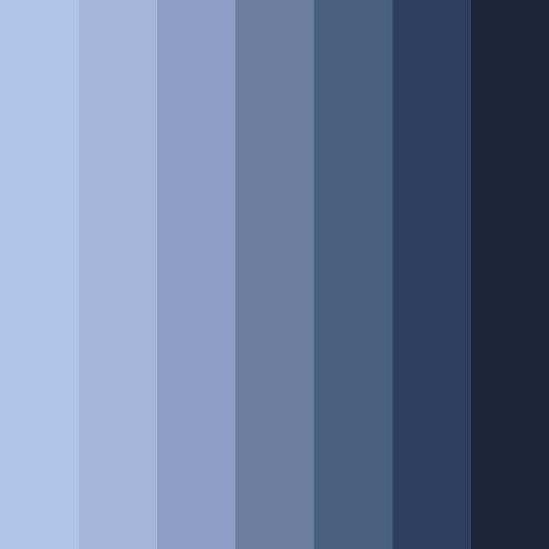 Download cerulean tapestry color palette PNG image (square)