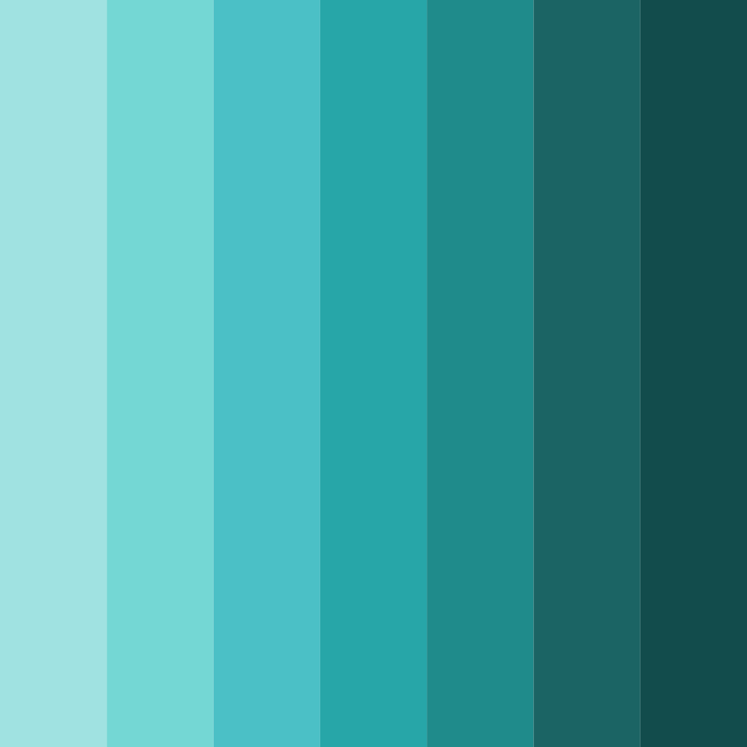 Download teal island color palette PNG image (square)