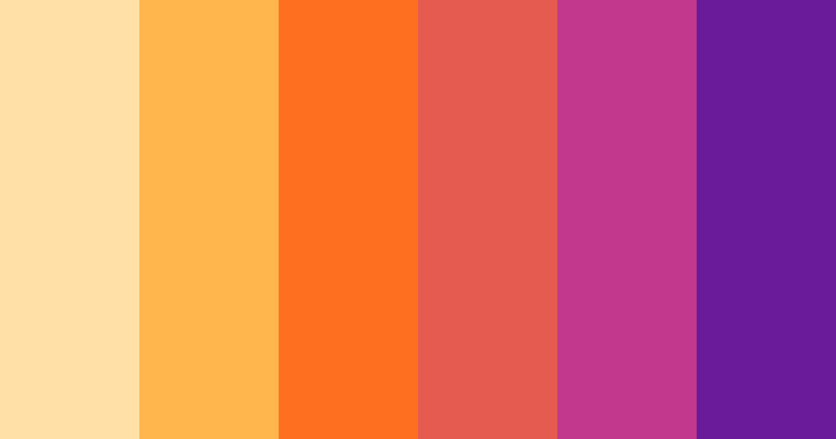 Download tropical blossom burst color palette PNG image (landscape)