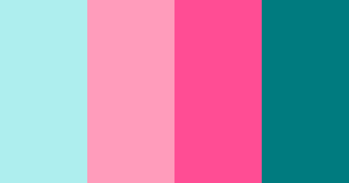 Download tropical bliss color palette PNG image (landscape)