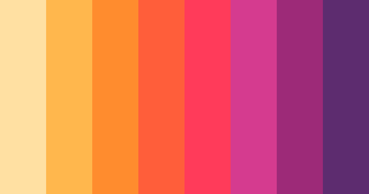 Download warm sunrise color palette PNG image (landscape)