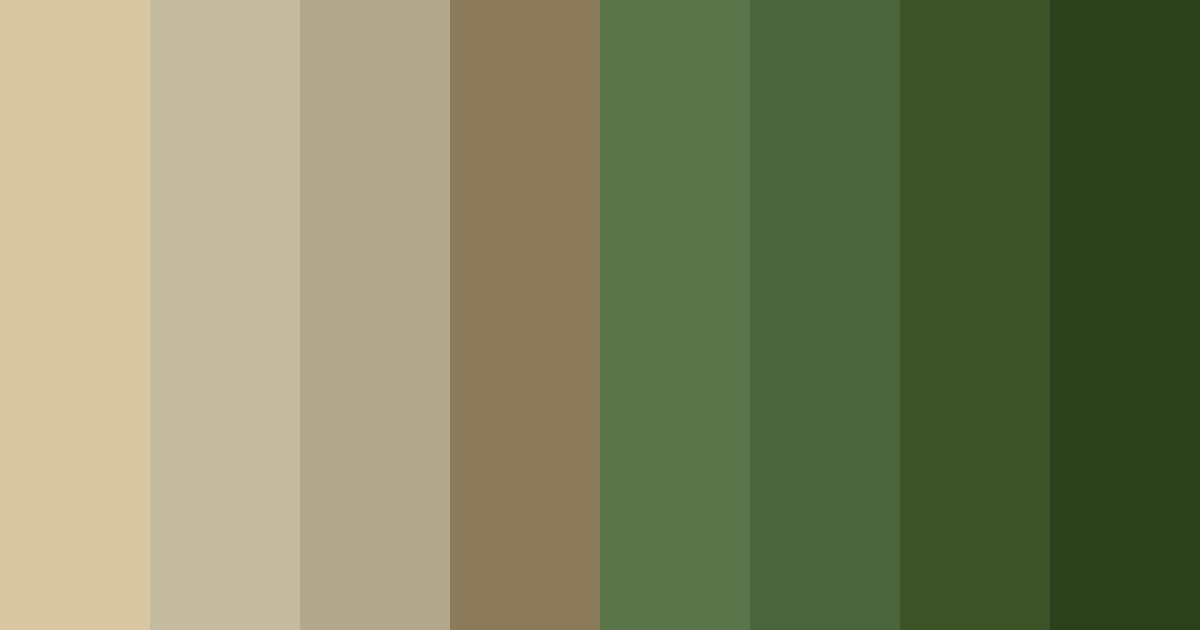 Download earthy embrace color palette PNG image (landscape)
