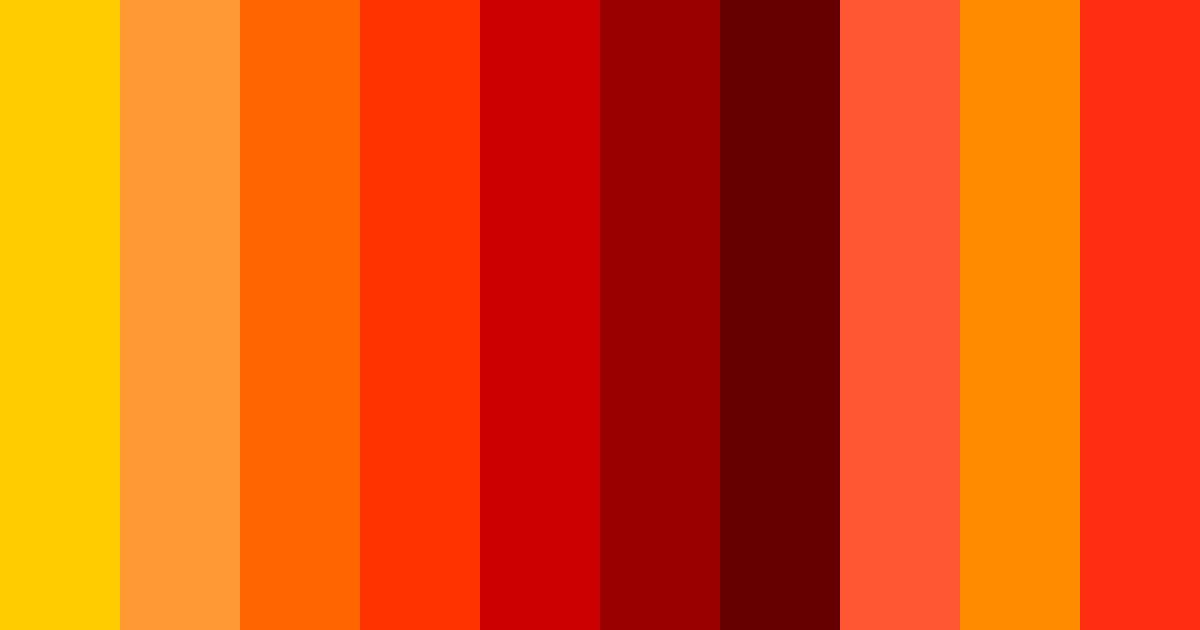 Download fiery red color palette PNG image (landscape)