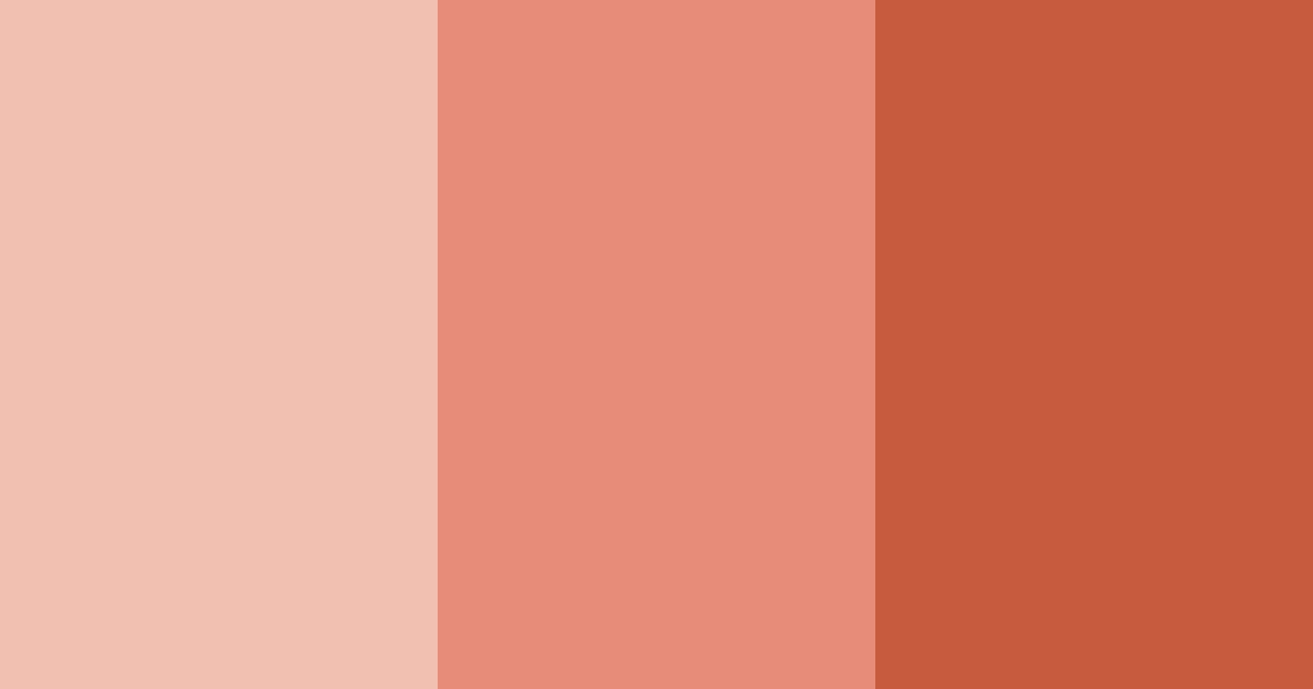 Download warm coral color palette PNG image (landscape)