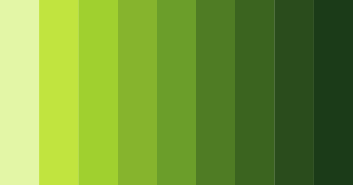 Download lush verdant harmony color palette PNG image (landscape)