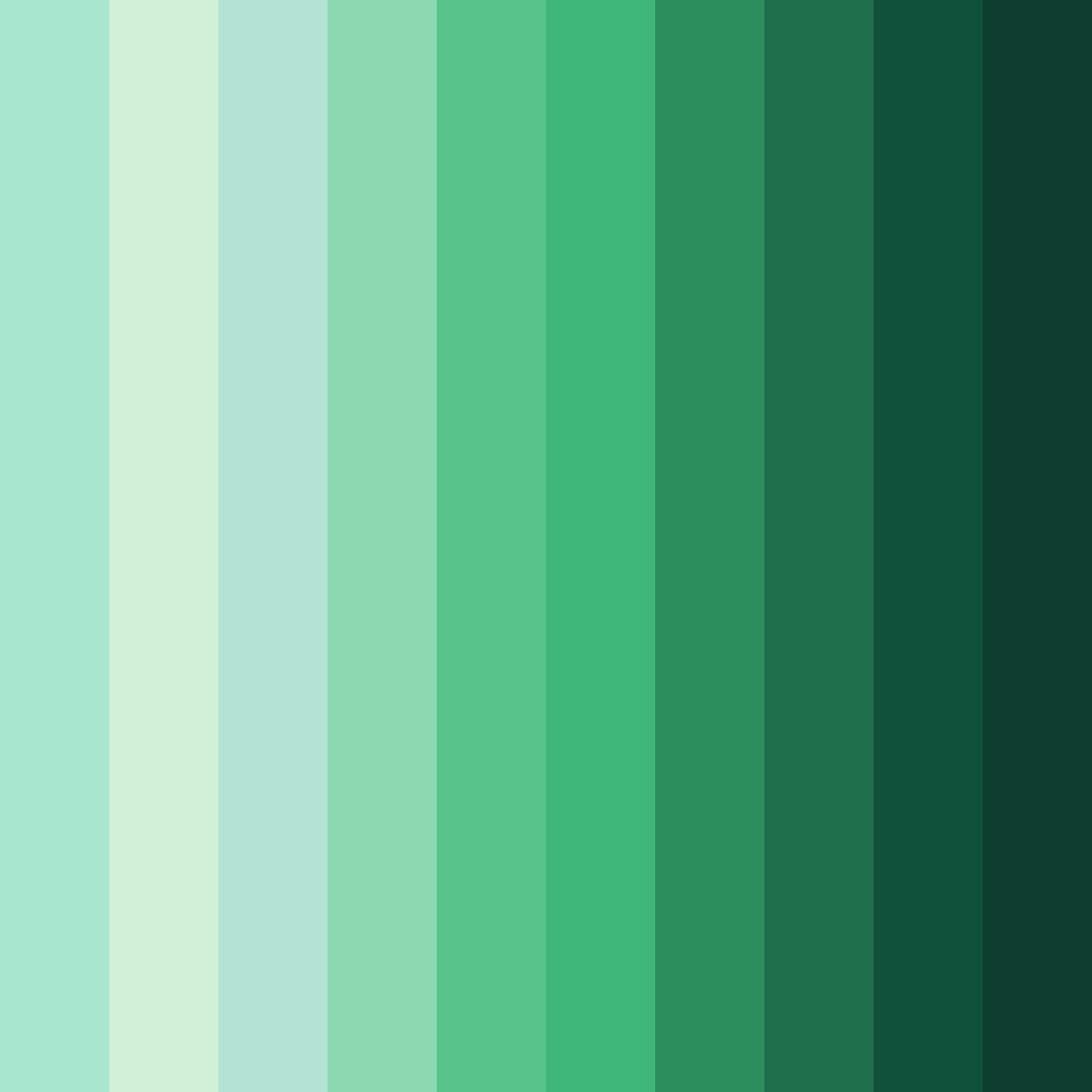 Download emerald dreams color palette PNG image (square)