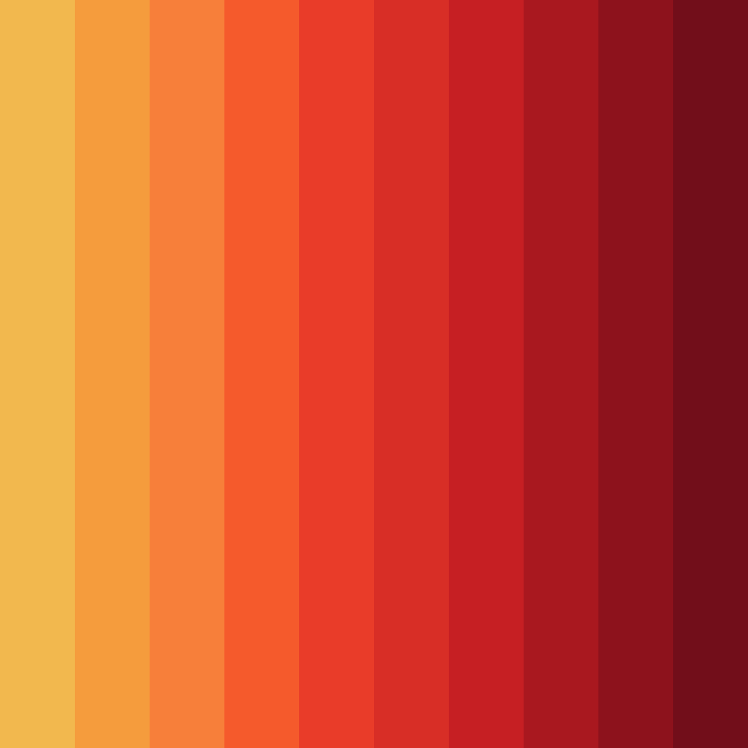 Download sunset whiskers color palette PNG image (square)