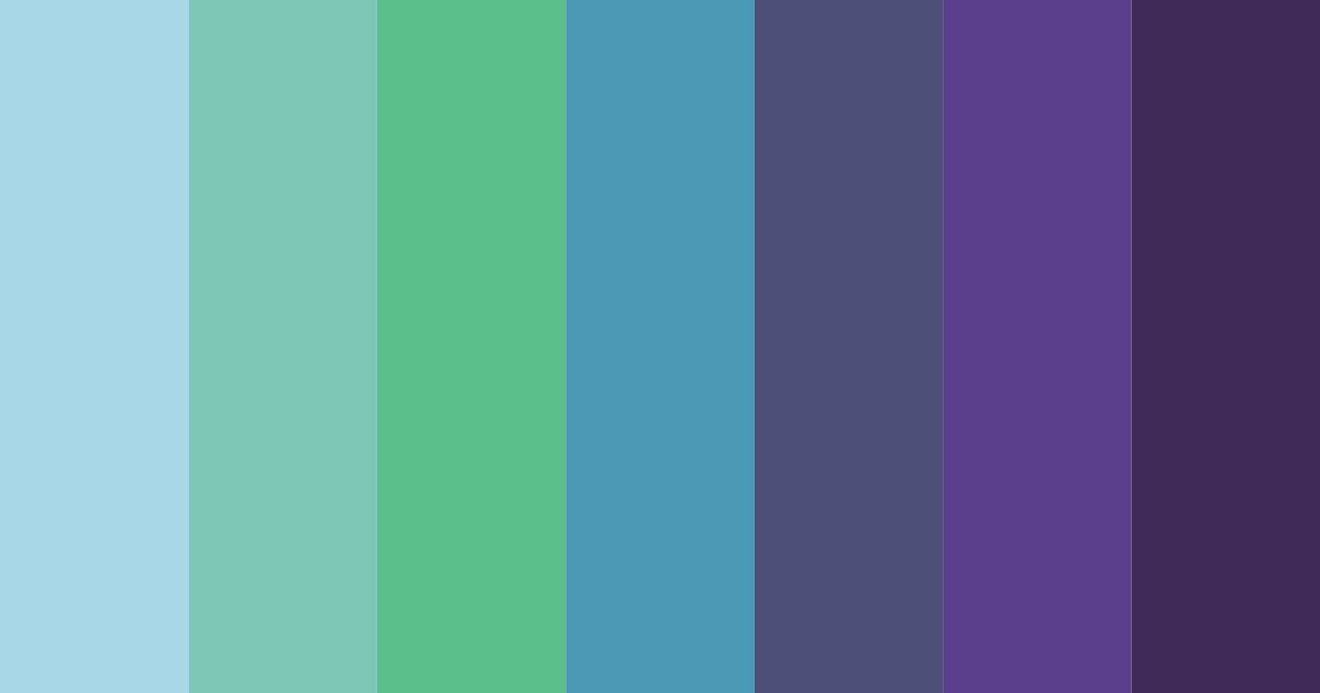Download oceanic shades color palette PNG image (landscape)