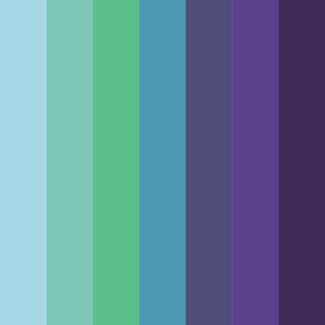Download oceanic shades color palette PNG image (square)