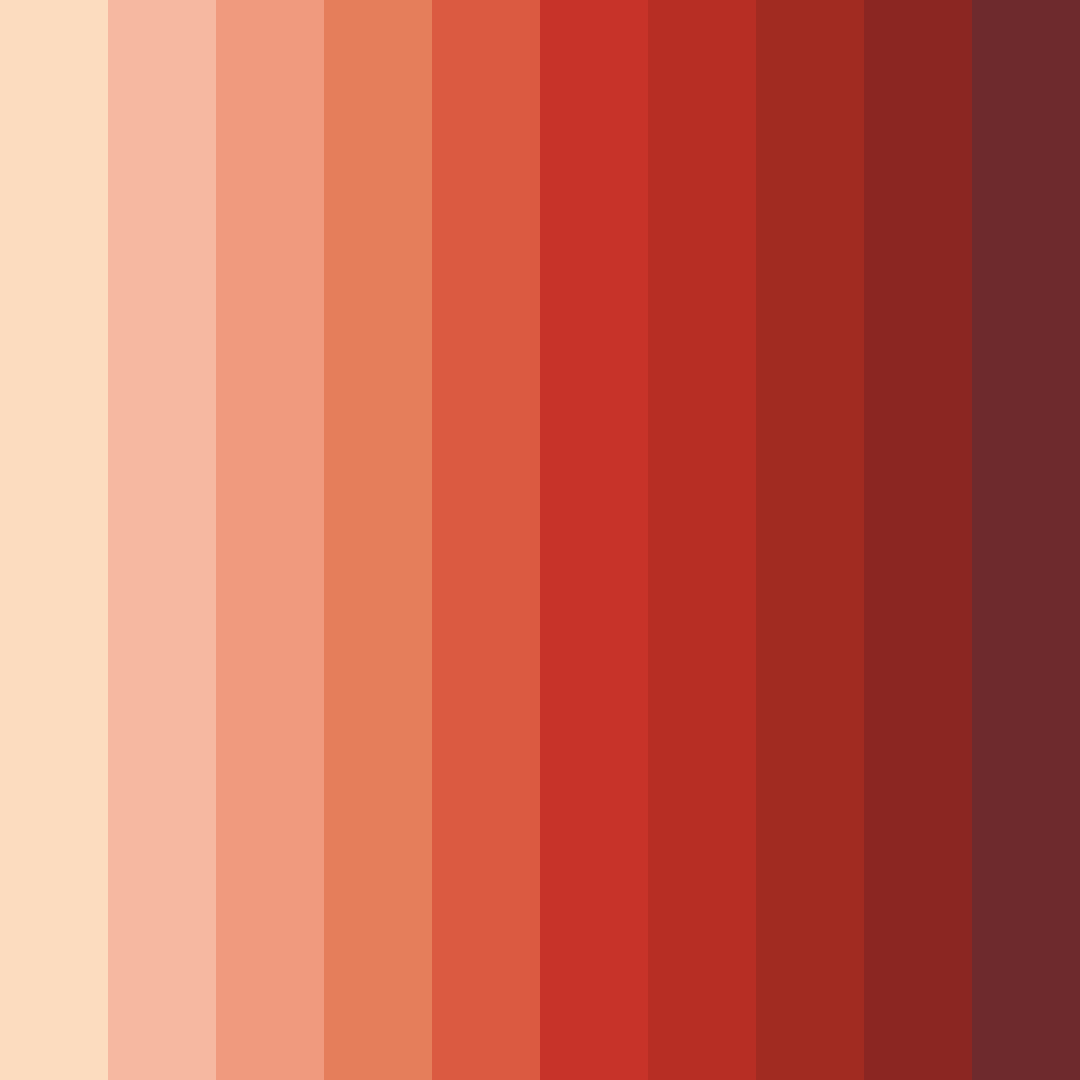 Download warm skin tones color palette PNG image (square)