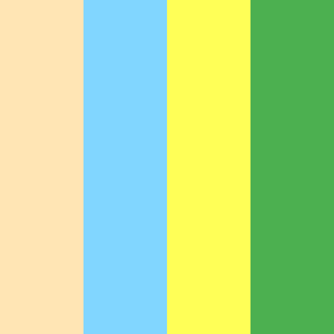 Download sunlit harmony color palette PNG image (square)