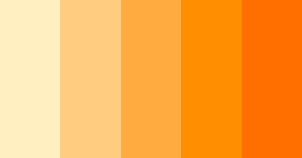 Download warm orange color palette PNG image (landscape)