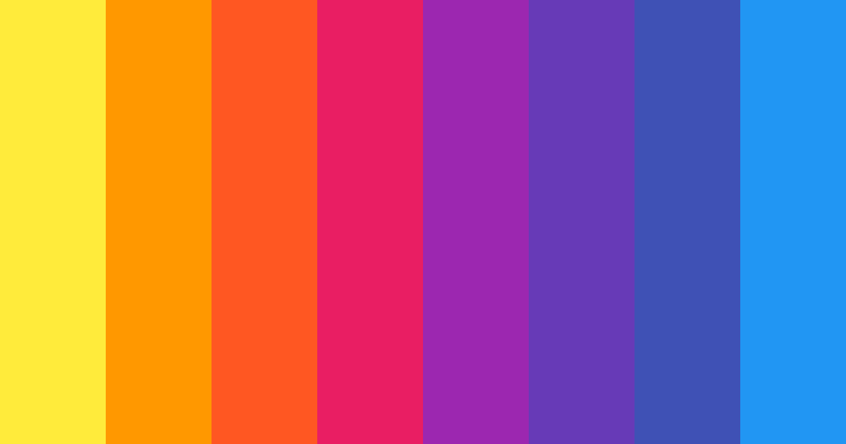 Download vivid spectrum color palette PNG image (landscape)