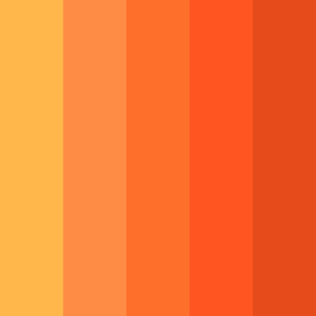 Download citrus sunset color palette PNG image (square)