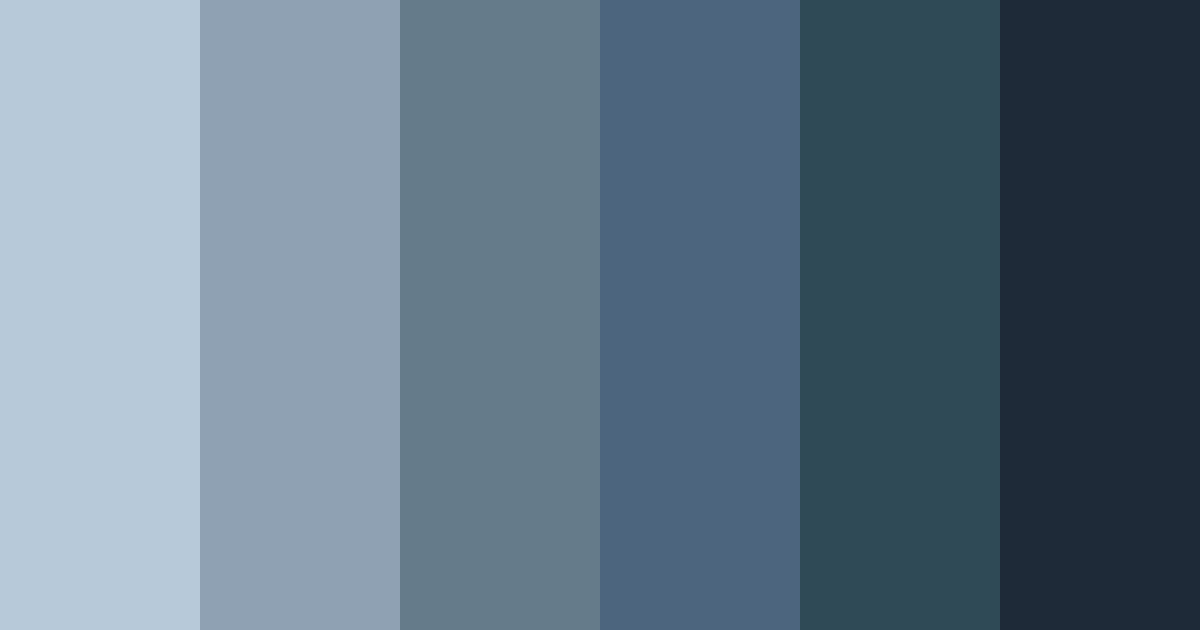 Download dark blue color palette PNG image (landscape)