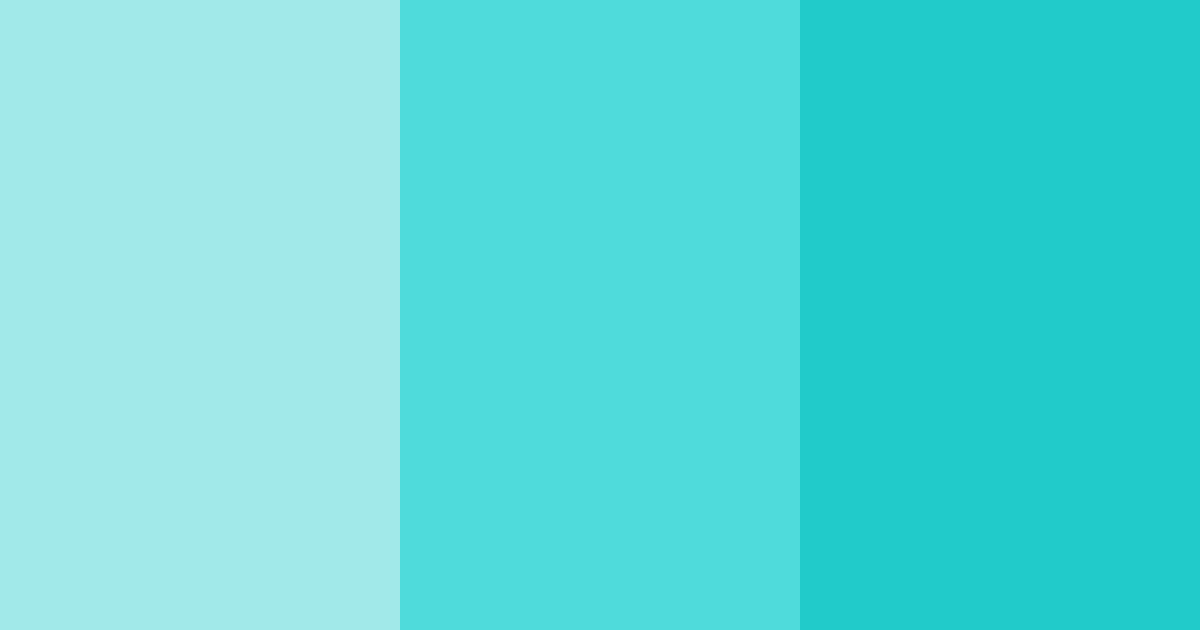 Download aqua serenity color palette PNG image (landscape)