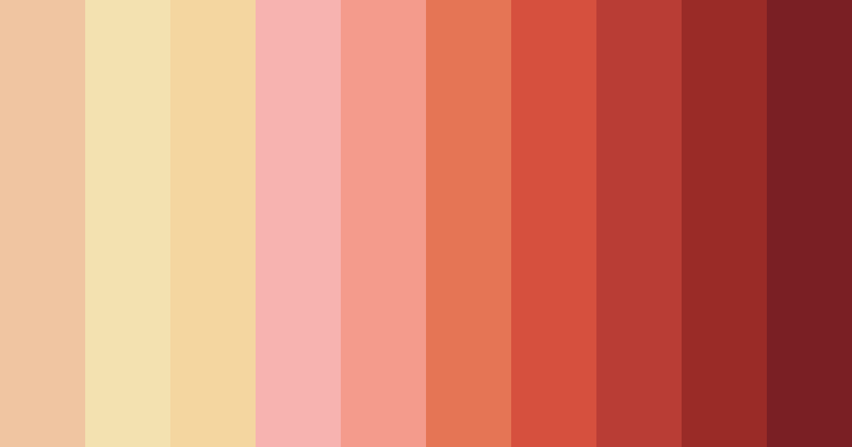Download sunset serenade color palette PNG image (landscape)