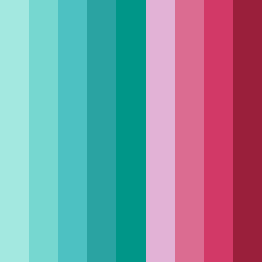 Download tropical bliss color palette PNG image (square)
