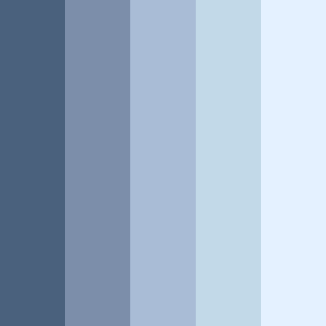 Download blue horizon color palette PNG image (square)