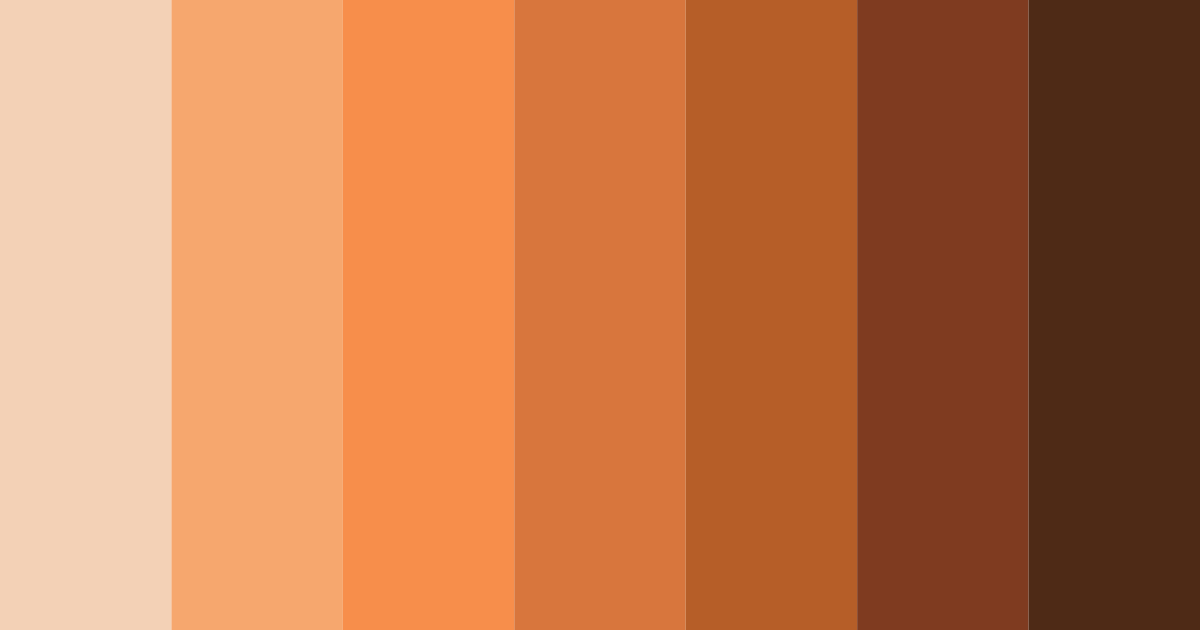 Download autumn orange color palette PNG image (landscape)
