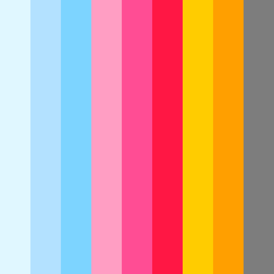 Download electric carnival color palette PNG image (square)