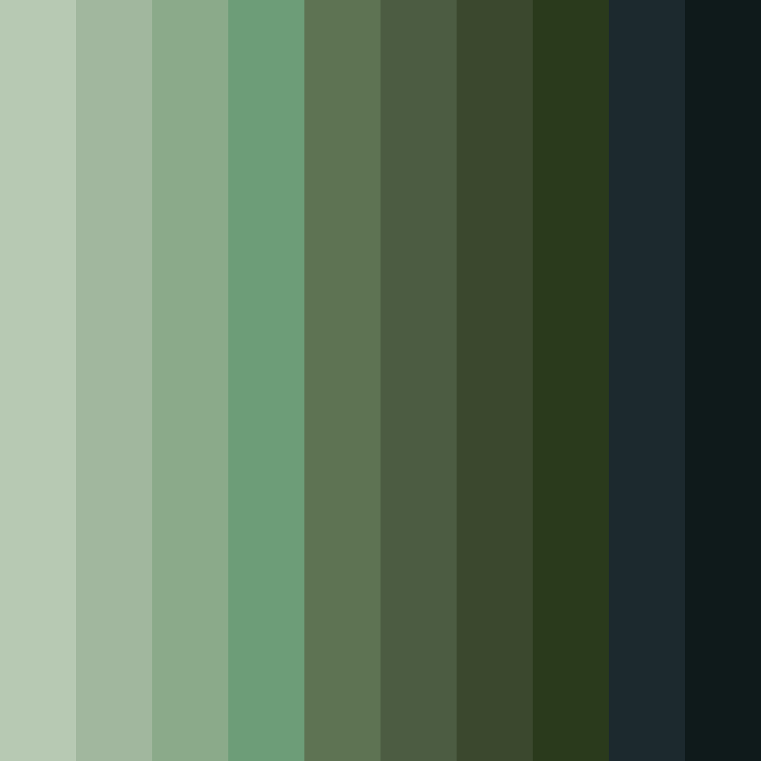Download whispers of the forest color palette PNG image (square)