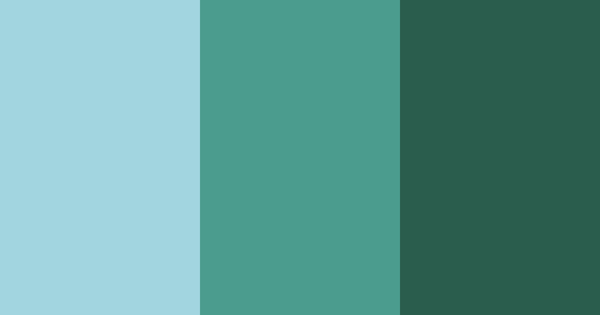 Download teal forest color palette PNG image (landscape)