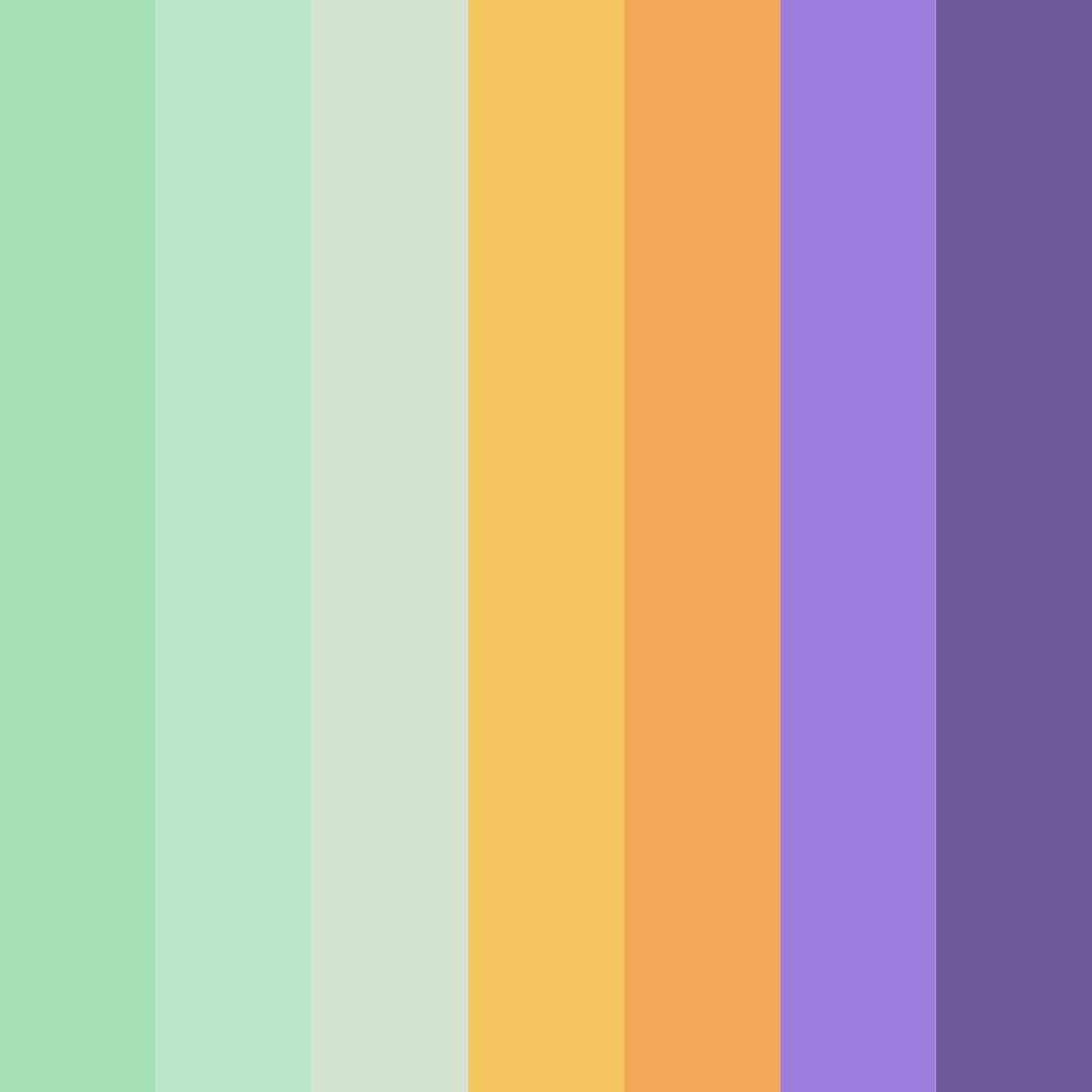 Download harmony in bloom color palette PNG image (square)