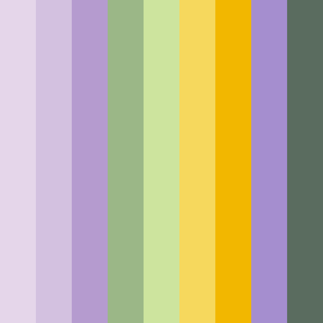 Download dusty lavender dreams color palette PNG image (square)