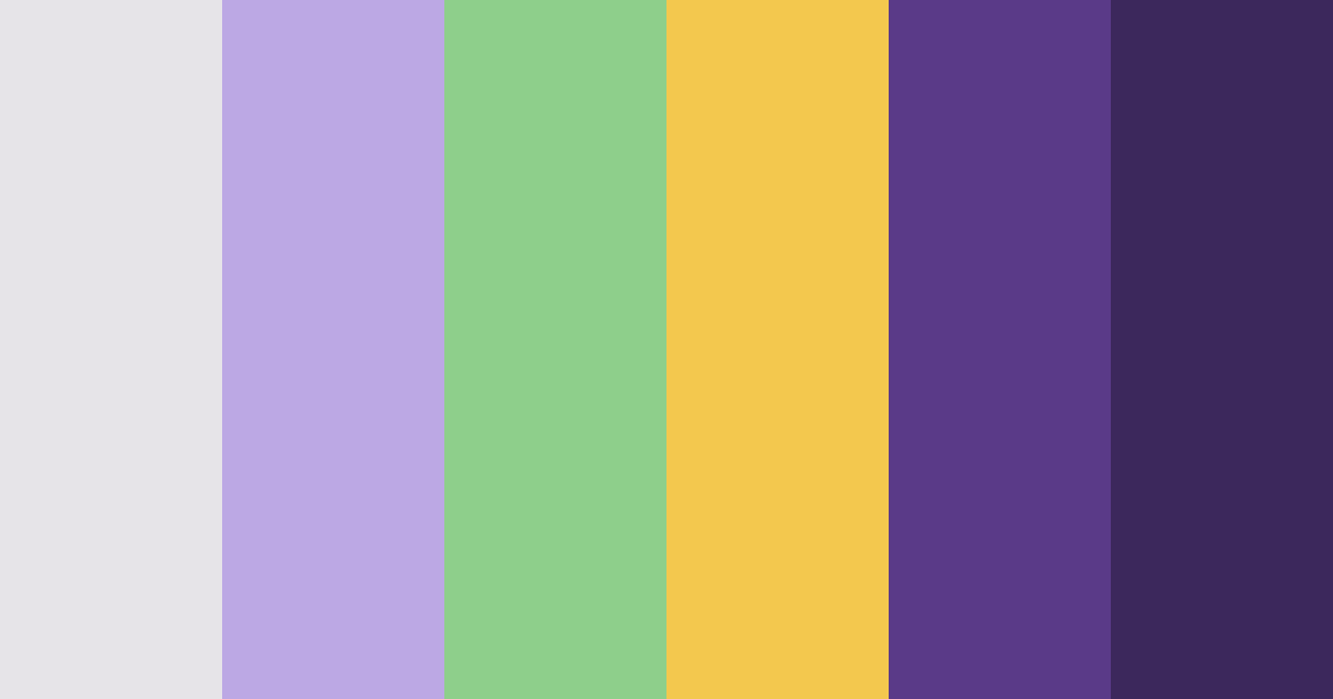 Download violet dream color palette PNG image (landscape)