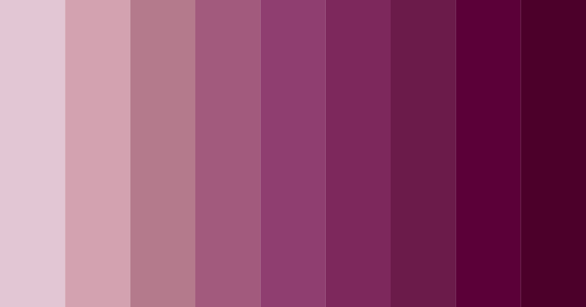 Download chic bordeaux reverie color palette PNG image (landscape)