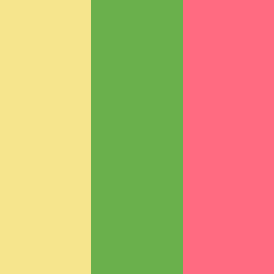 Download sunny garden color palette PNG image (square)