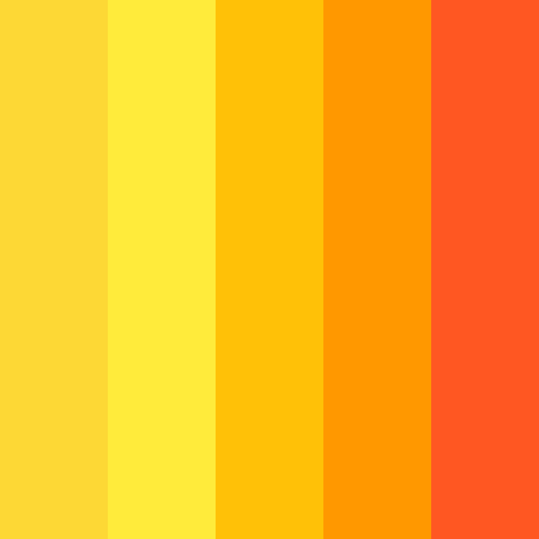 Download sunset citrus burst color palette PNG image (square)