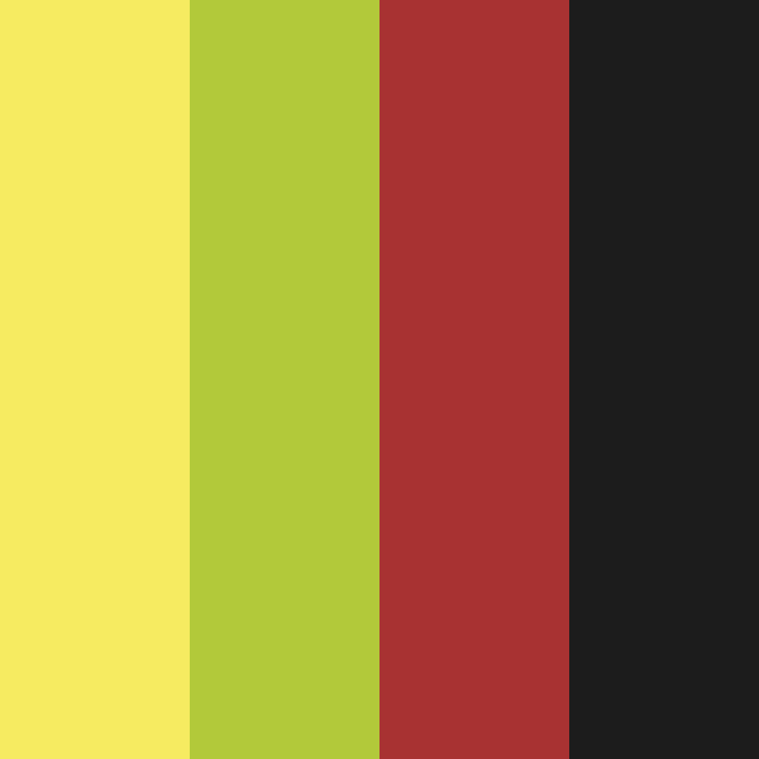 Download citrus noir color palette PNG image (square)