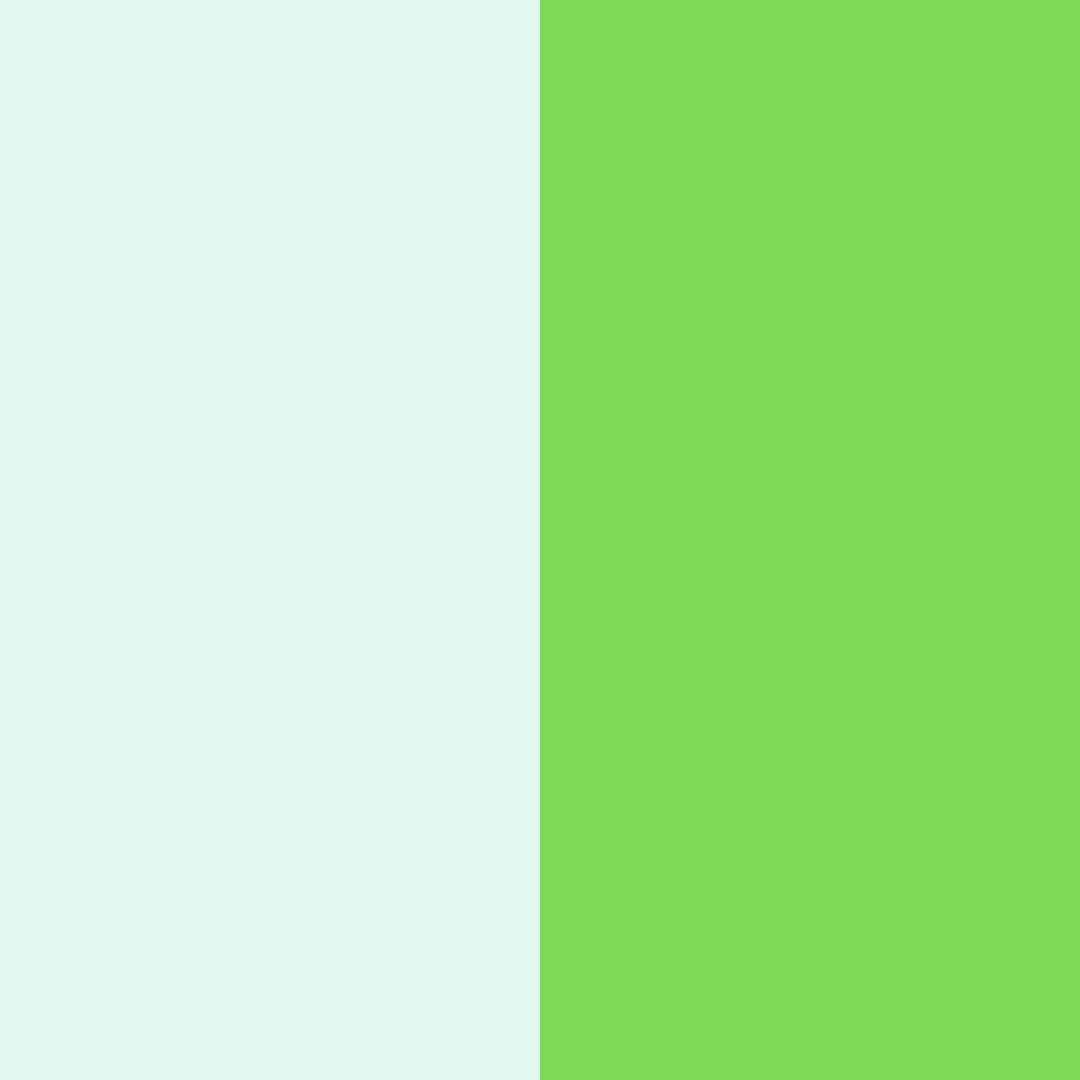 Download mint green bliss color palette PNG image (square)
