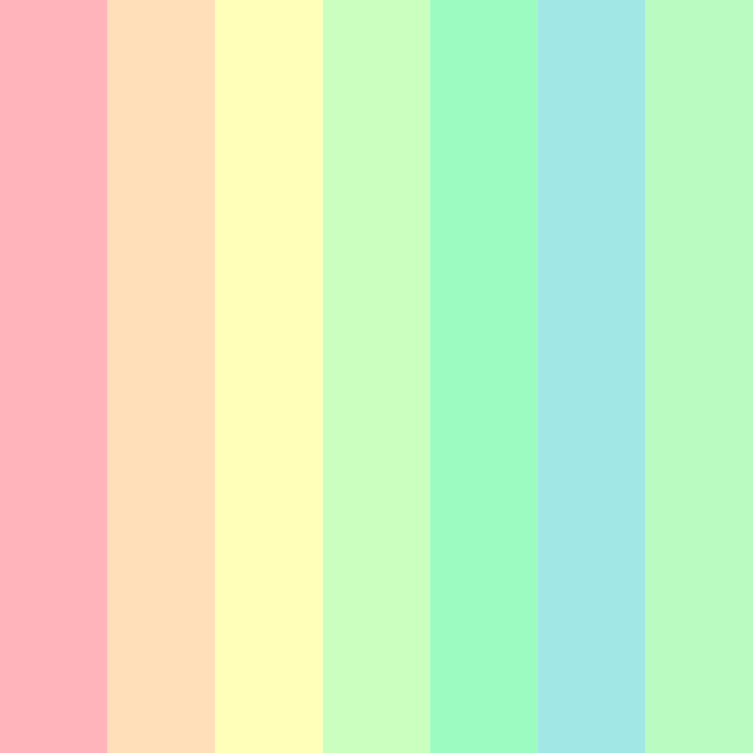 Download shades of pink and green color palette PNG image (square)