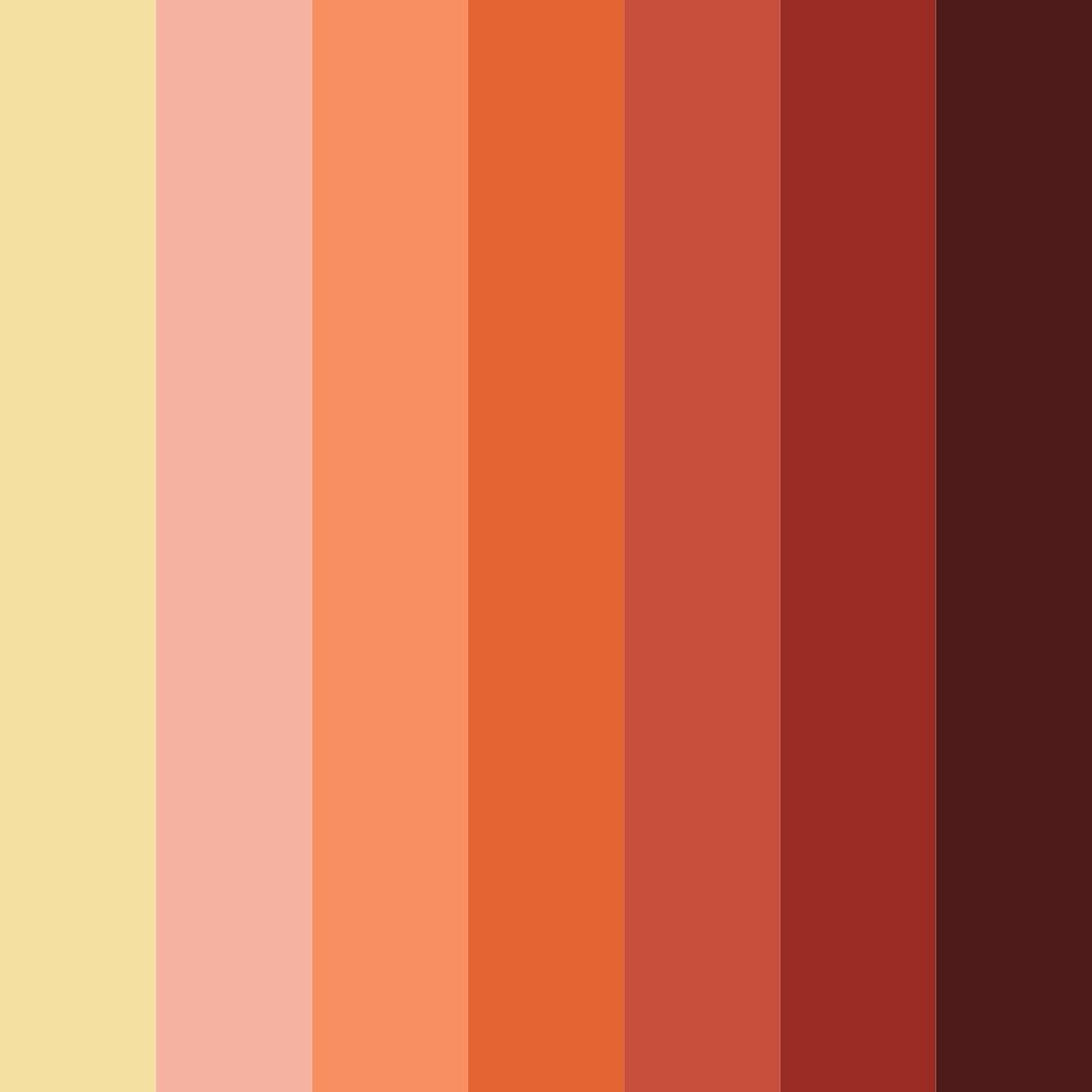 Download spooky harvest color palette PNG image (square)
