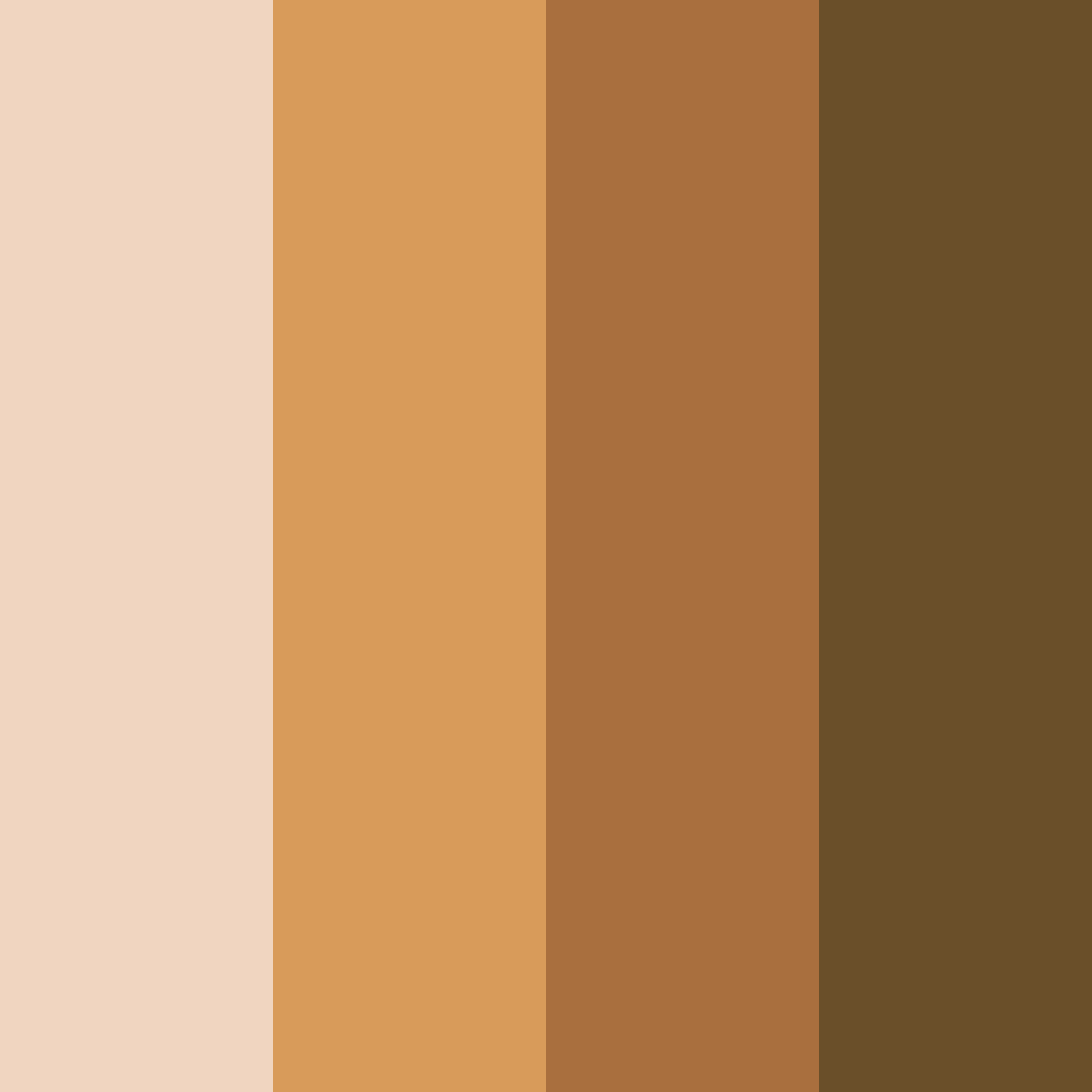Download shades of brown color palette PNG image (square)