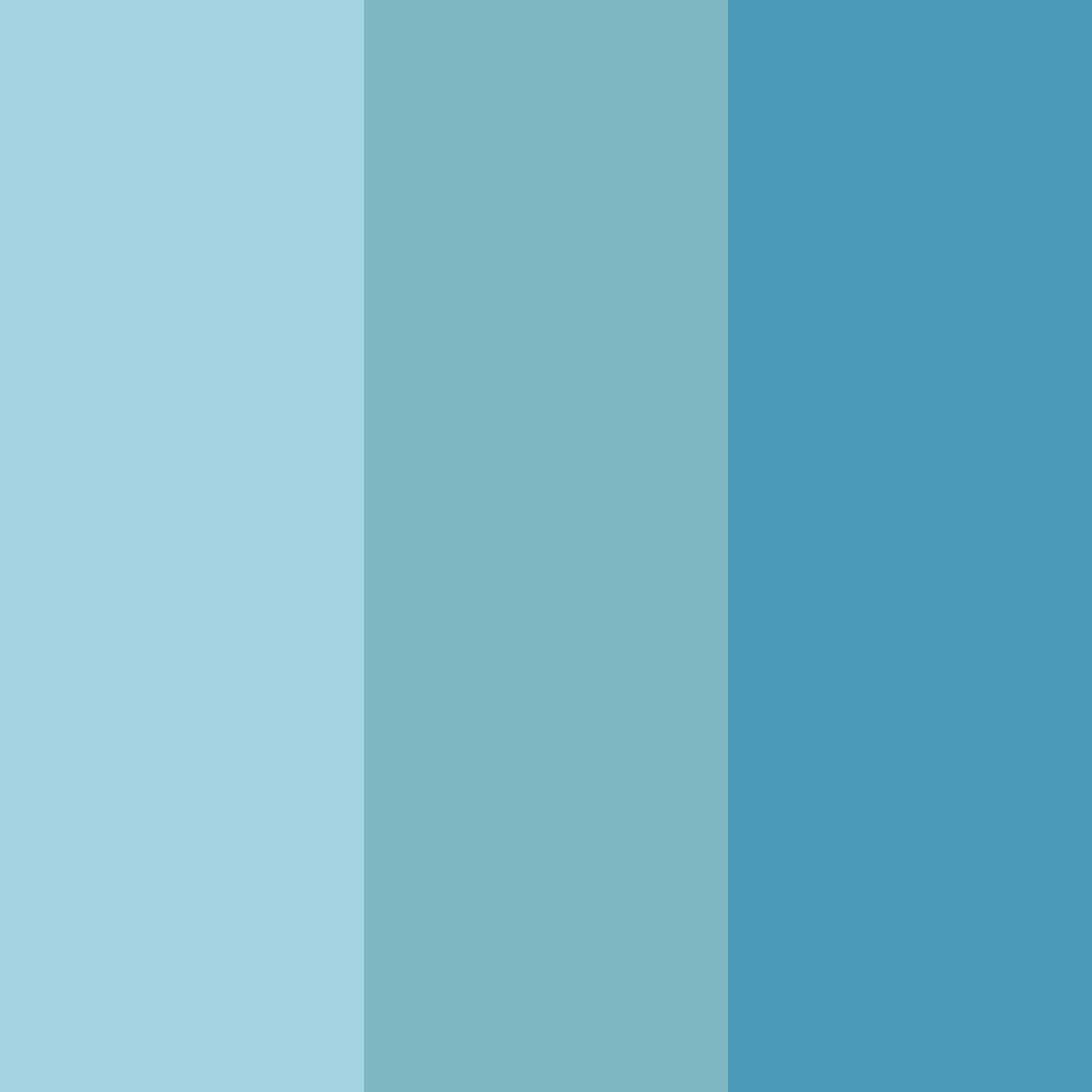 Download serene aqua dream color palette PNG image (square)
