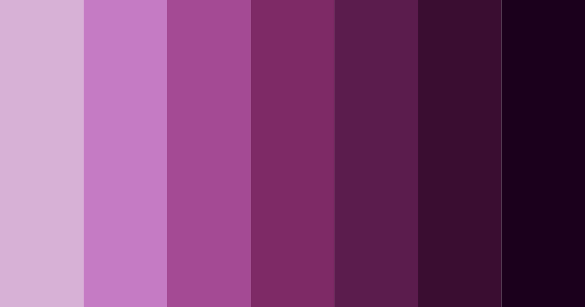 Download shades of eggplant color palette PNG image (landscape)