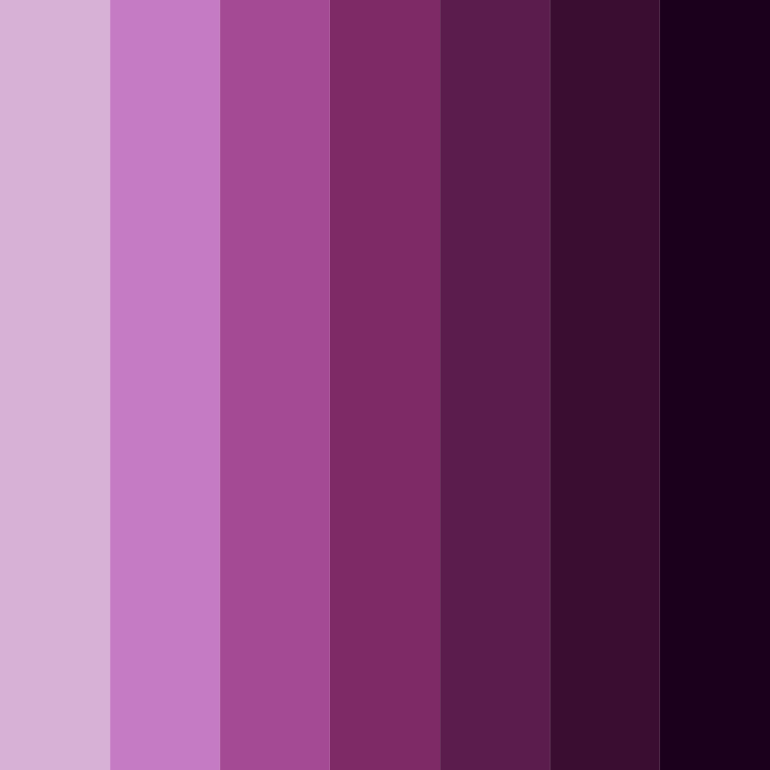 Download shades of eggplant color palette PNG image (square)