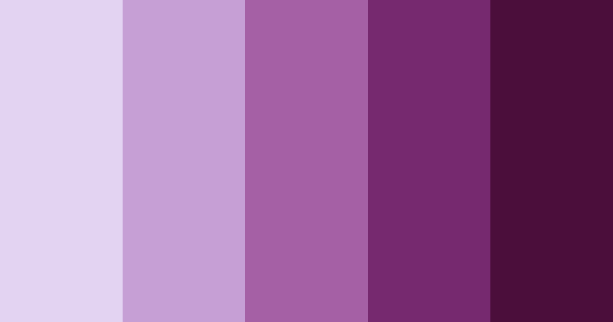 Download purple shades color palette PNG image (landscape)