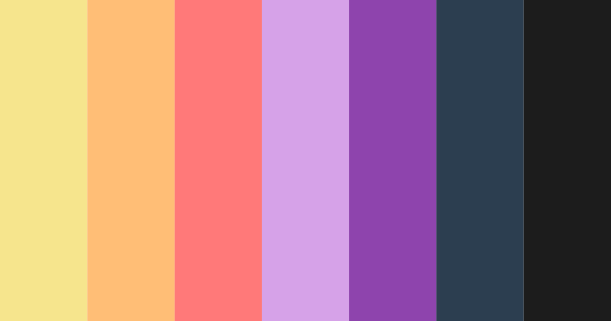 Download sunset reverie color palette PNG image (landscape)