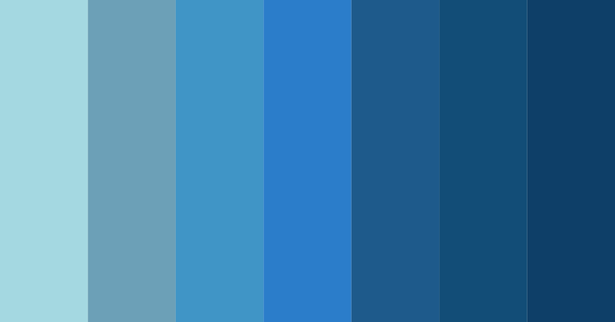 Download aetherial blues color palette PNG image (landscape)