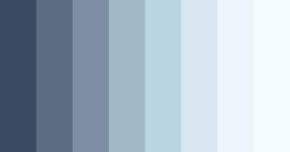 Download cool blue color palette PNG image (landscape)