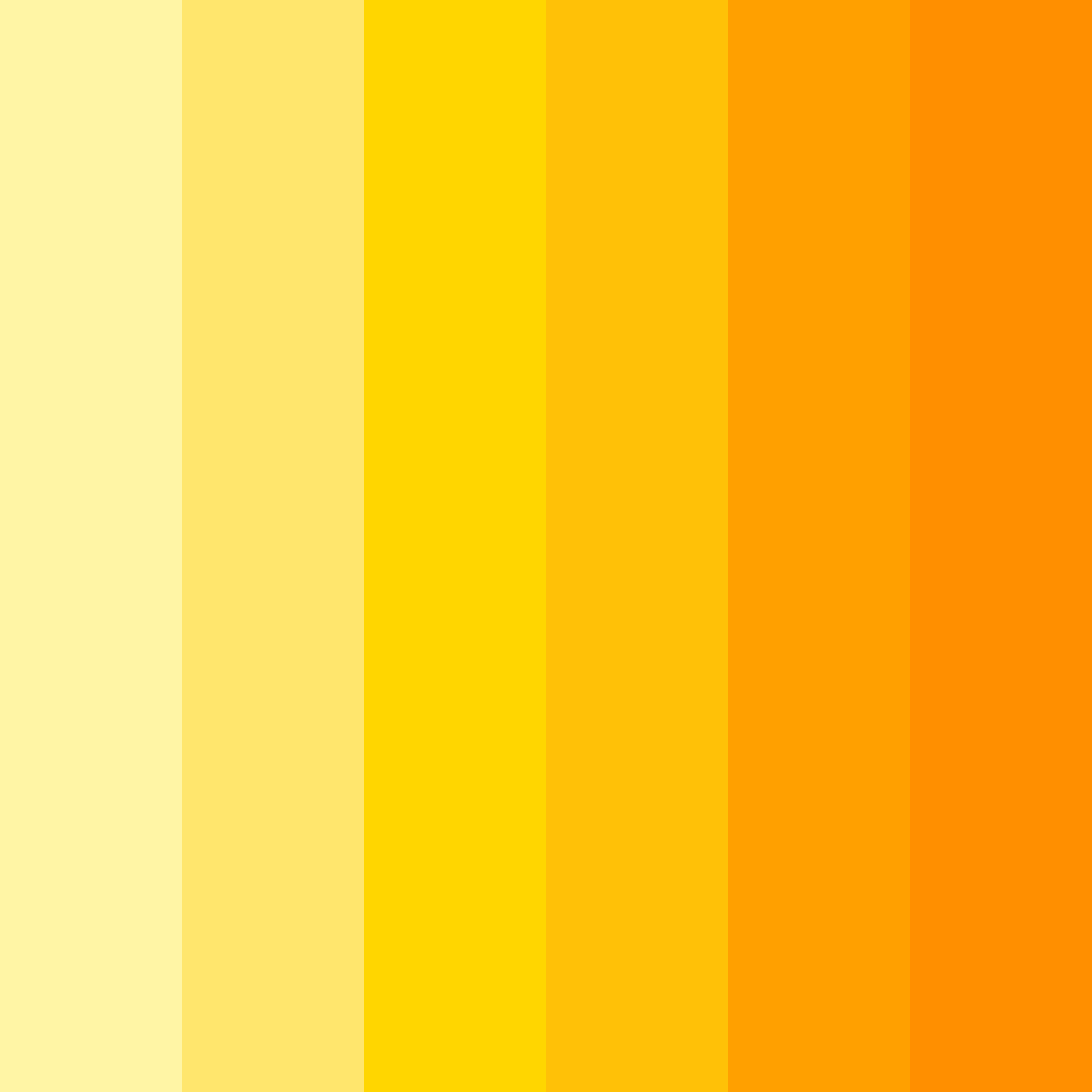 Download sunshine symphony color palette PNG image (square)